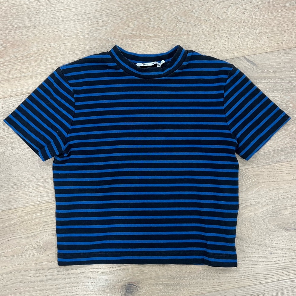 T by Alexander Wang Striped Crop Top (size M)